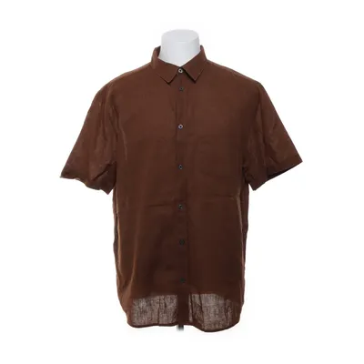 Short sleeve shirt (Brown) from H&M Man Cotton, Linen