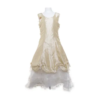 Bloemenmeisjes jurk (Beige, Wit) van R. Framboise