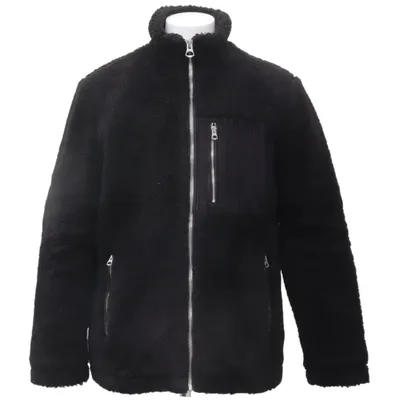 Jacket (Black) from Topman Cotton, Polyester, Viscose