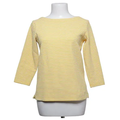 Langærmet t-shirt (Gul, Hvid) fra Hema Bomuld, Elastan, Polyester