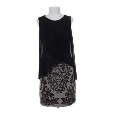 Robe (Noir, Beige) de Explosion Acrylique, Coton, Polyester