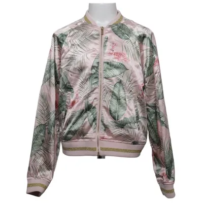 Bomber jacket (Pink, Multicolored) from Karolina Kijak x H&M Polyester, Elastane