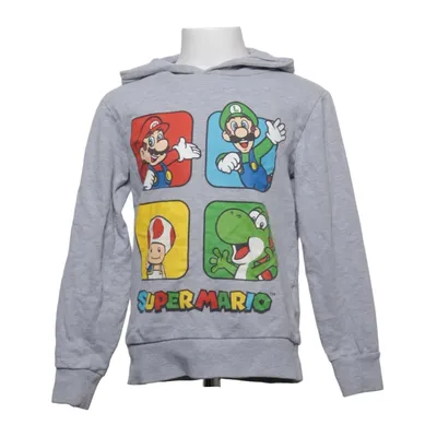 Hoodie (Gray, Multicolored) from Super Mario Cotton, Polyester