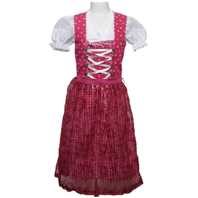 Dirndl (Pink, White) from Birkhahn Mode Cotton, Polyester
