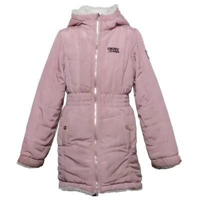 Winter coat (Pink, White) from DKNY Jeans Polyester
