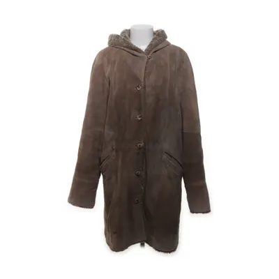 Veste longue en cuir (Beige) de Jofama