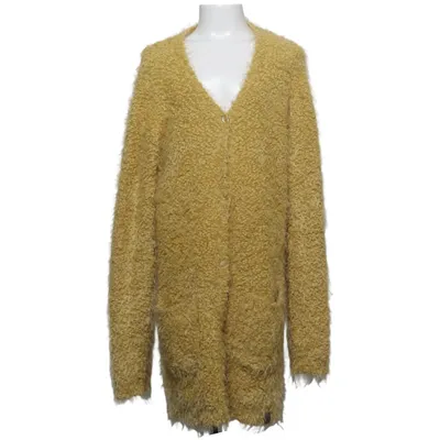 Cardigan (Yellow) from Creamie Acrylic, Metallic fiber, Nylon, Polyester