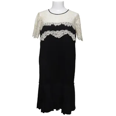 Dress (Black, Beige) from Twin Set Simona Barbieri Elastane, Polyester, Viscose
