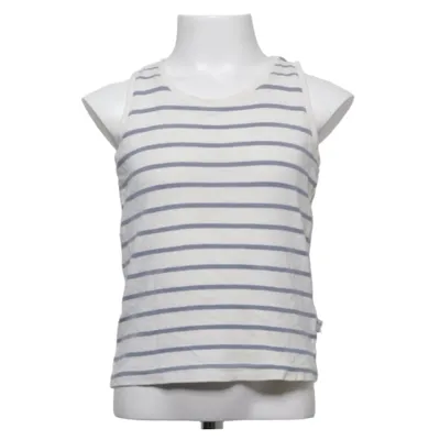 Tank Top (White, Blue) from Wheat Cotton