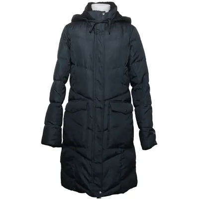 Down coat (Gray) from Eddie Bauer Acrylic, Down, Feather, Polyester