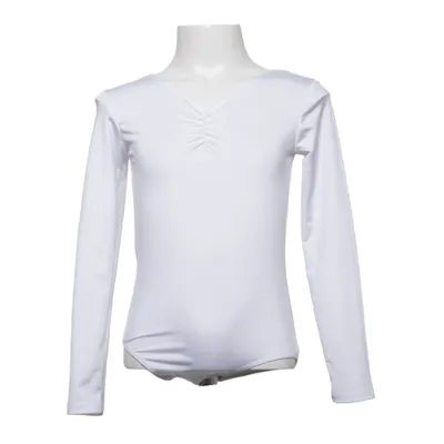 Gymnastics leotard (White) from Arabesque Elastane, Polyamide