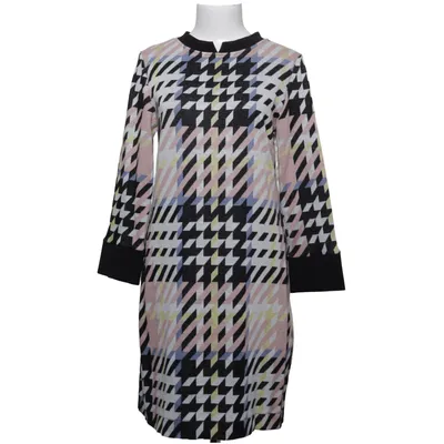 Jurk (Zwart, Wit, Meerkleurig) van Ana Alcazar Elastaan, Polyamide, Viscose