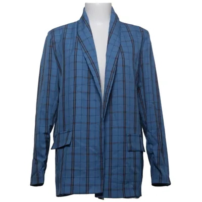 Blazer (Blue) from Sateen Elastane, Polyester