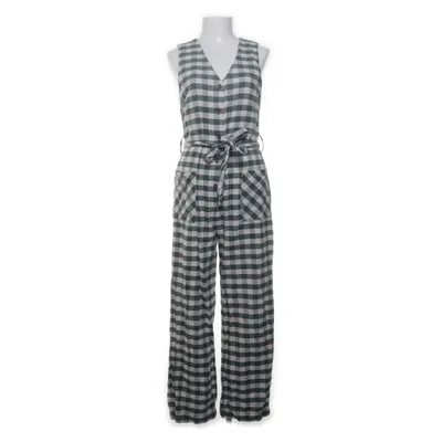 Jumpsuit (Green, White, Multicolored) from Mango Cotton, Linen