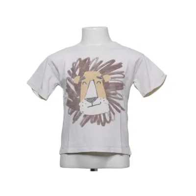 T-shirt (Beige, Bruin) van Zara Katoen