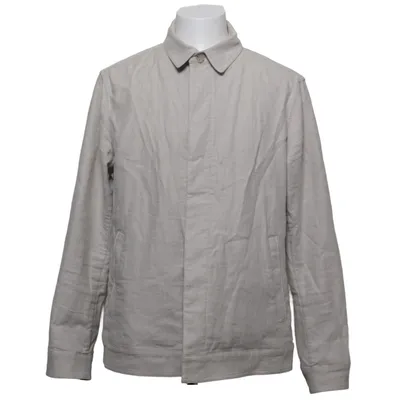 Skjortejakke (Beige) fra John Henric Bomuld, Linned, Polyester