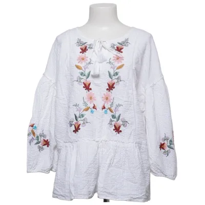 Blouse (Blanc, Multicolore) de Tu Woman Coton, Viscose