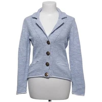 Cardigan (Blauw, Wit) van Kooi Acryl, Katoen