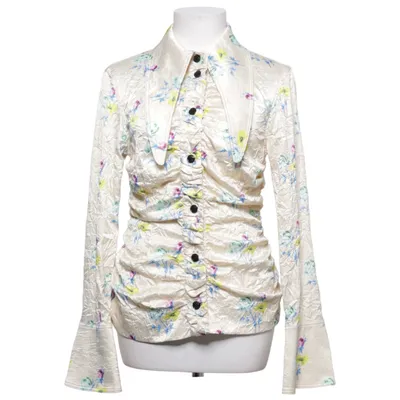 Blus (Beige, Flerfärgad) från Ganni Elastan, Återvunnen polyester
