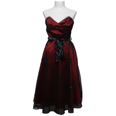 Cocktailkleid (Rot, Schwarz) von Miss Ewing Elasthan, Polyester