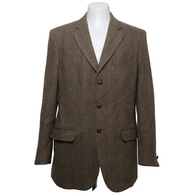 Blazer (Harris Tweed Jacket Lt Herringbon) fra Barbour Viscose, Uld