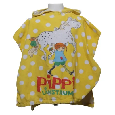 Badcape (Gul, Vit, Flerfärgad) från Pippi Långstrump Bomull