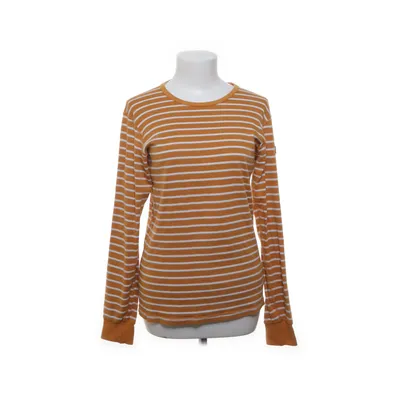 Långärmad t-shirt (Orange, Vit) från Polarn O. Pyret Ekologisk bomull