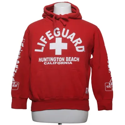 Hoodie (Red) from Lifeguard Cotton, Polyester