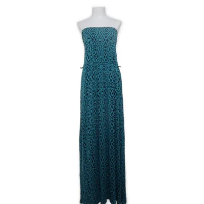 Maxi dress (Blue, Black) from Forever 21 Plus Elastane, Viscose