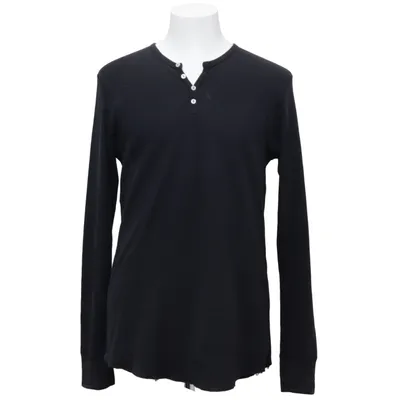 Henley shirt (Black) from American Apparel Cotton, Polyester
