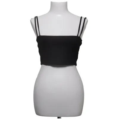 Crop top (Sort) fra Monica Geuze x NA-KD Elastan, Polyamid, Viscose
