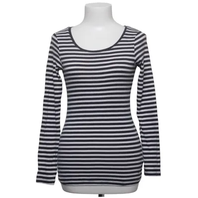 Langærmet t-shirt (Sort, Hvid) fra L.O.G.G by H&M Bomuld, Elastan