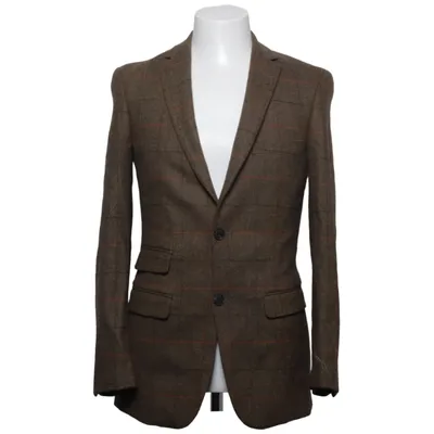 Blazer (Brown, Multicolored) from Dobell Polyester, Wool