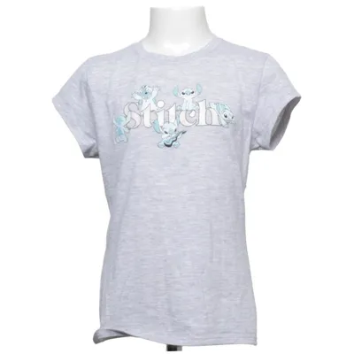 T-shirt (Grå) från Disney Stitch Bomull, Polyester