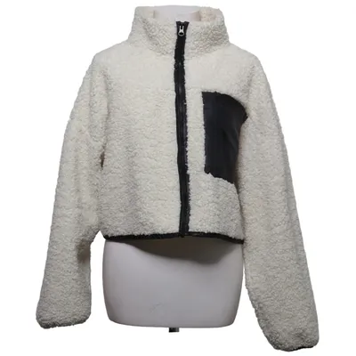 Fleece jacket (White, Black) from Gina Tricot Polyester