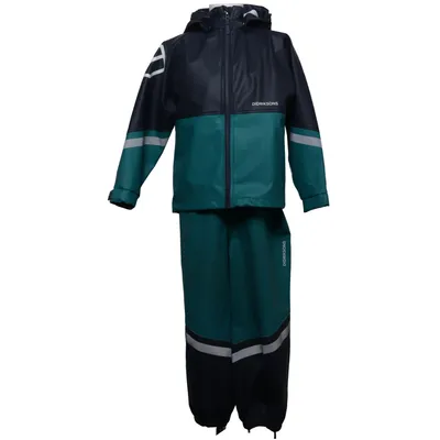 Rainwear (Blue, Green) from Didriksons Polyester, Polyurethane