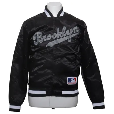 Varsity-jack (Zwart, Wit) van Majestic Athletic Polyamide, Polyester