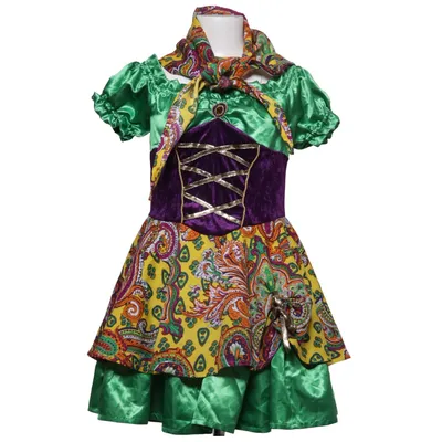 Fancy dress (Green, Yellow, Purple) from Deiters Polyester