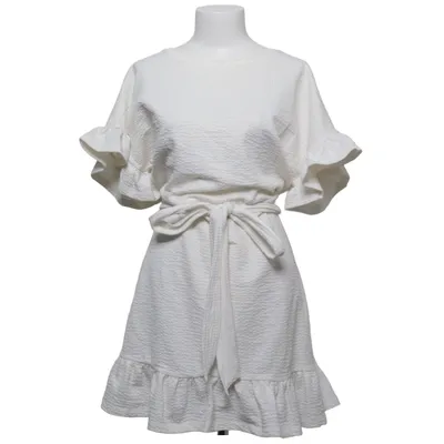 Kjole (Hvid) fra H&M Trend Bomuld, Polyester, Elastan