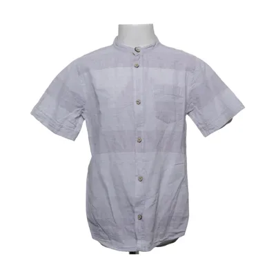 Kortærmet skjorte (Grå, Hvid) fra Zara Boys Collection Bomuld, Linned