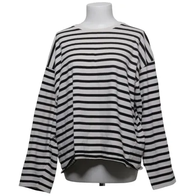Lange mouwen shirt (Zwart, Wit) van Pull & Bear Katoen