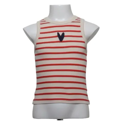 Tank Top (Beige, Red) from The New Organic cotton