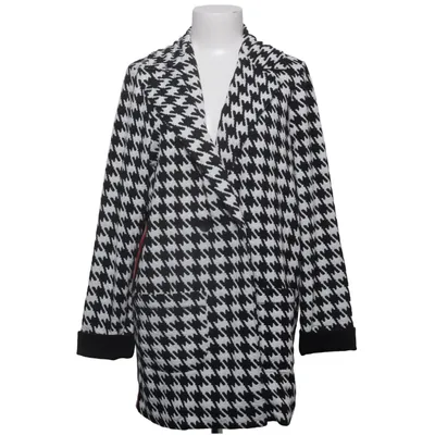 Coat (Black, White) from Sani Blu Elastane, Polyester, Viscose