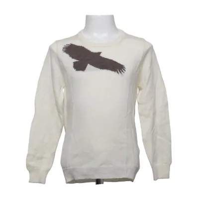 Pull-over (Blanc, Marron) de Rock the Goat Laine de mouton