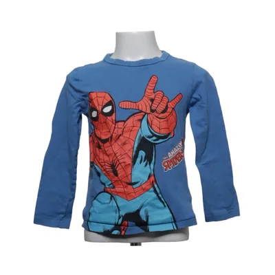 Langærmet t-shirt (Blå, Flerfarvet) fra H&M x Marvel Bomuld