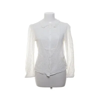 Bluse (Hvid) fra Zara Woman Bomuld, Viscose