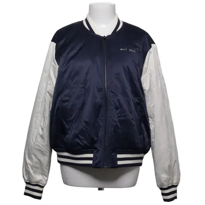 Varsity jacket (Blue, Beige) from Oui Polyester