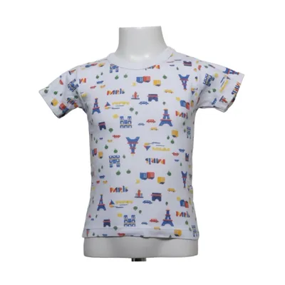 T-shirt (Wit, Meerkleurig) van Petit Bateau Katoen