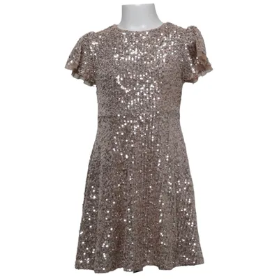 Dress (Gold) from Zara Elastane, Polyester