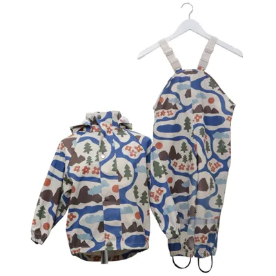 Regnställ (Blå, Beige, Flerfärgad) från Kuling Polyester, Polyuretan